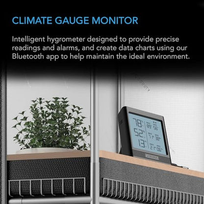 AC Infinity CLOUDCOM B1: Temperature Humidity VPD Smart – Side View