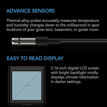 AC Infinity CLOUDCOM B1: Temperature Humidity VPD Smart – Packaging
