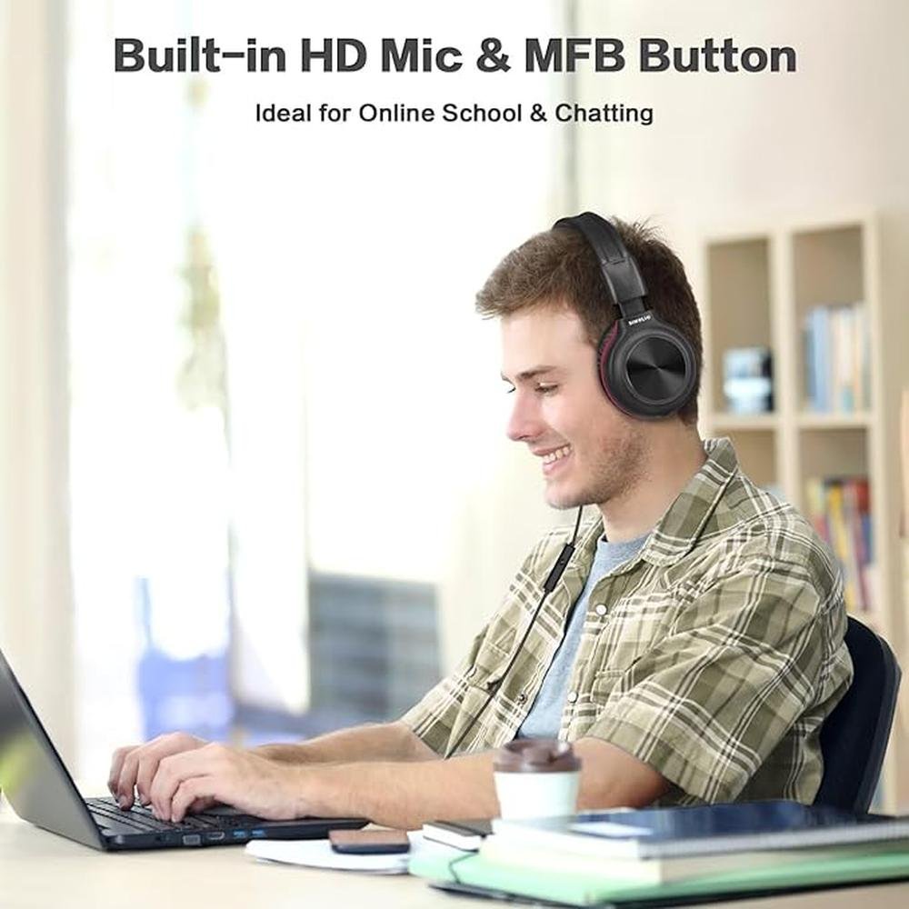 SIMOLIO 2 Pack Headphones for Laptop – Side View