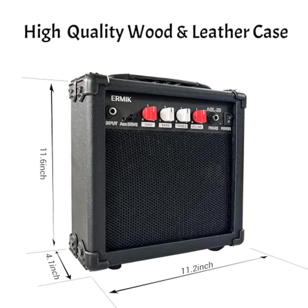 Electric Guitar Amp: Ermik 20W Electric Guitar Amplifier – Close-up Detail