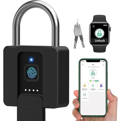 Fingerprint Lock: Dhiedas Pad Lock with Fingerprint – Front View