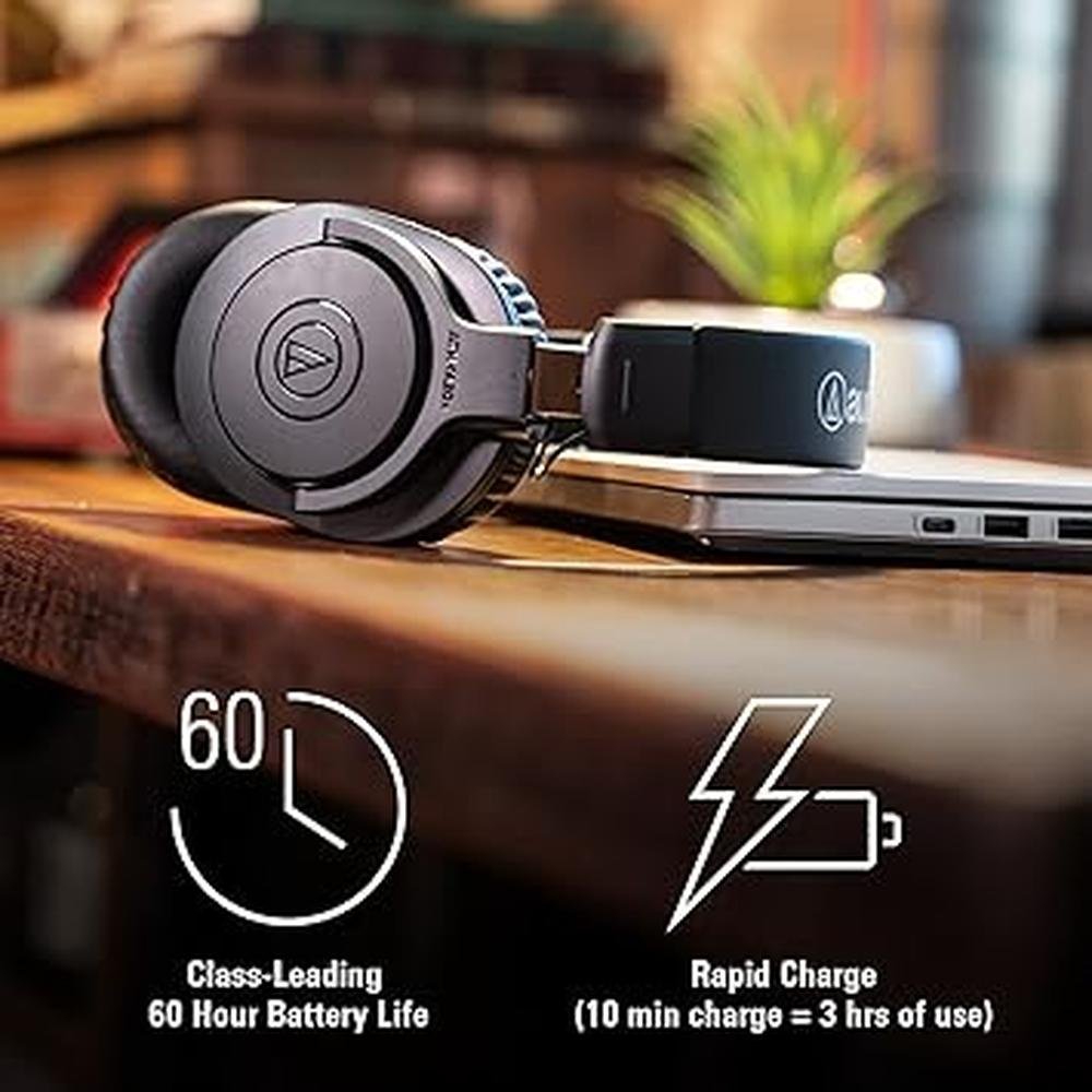 Audio Technica ATH-M20xBT Wireless Over-Ear Headphones – Side View