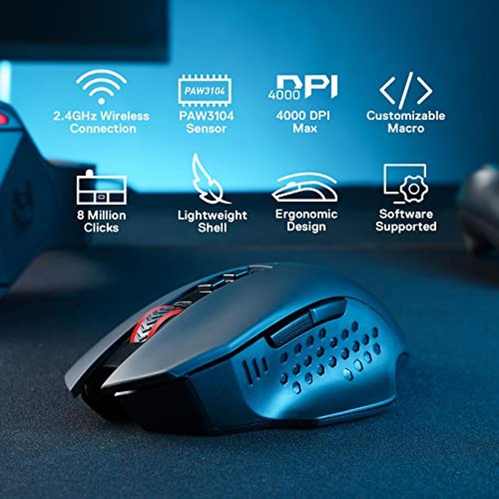 Redragon M656 Gainer Wireless Gaming Mouse – Close-up Detail