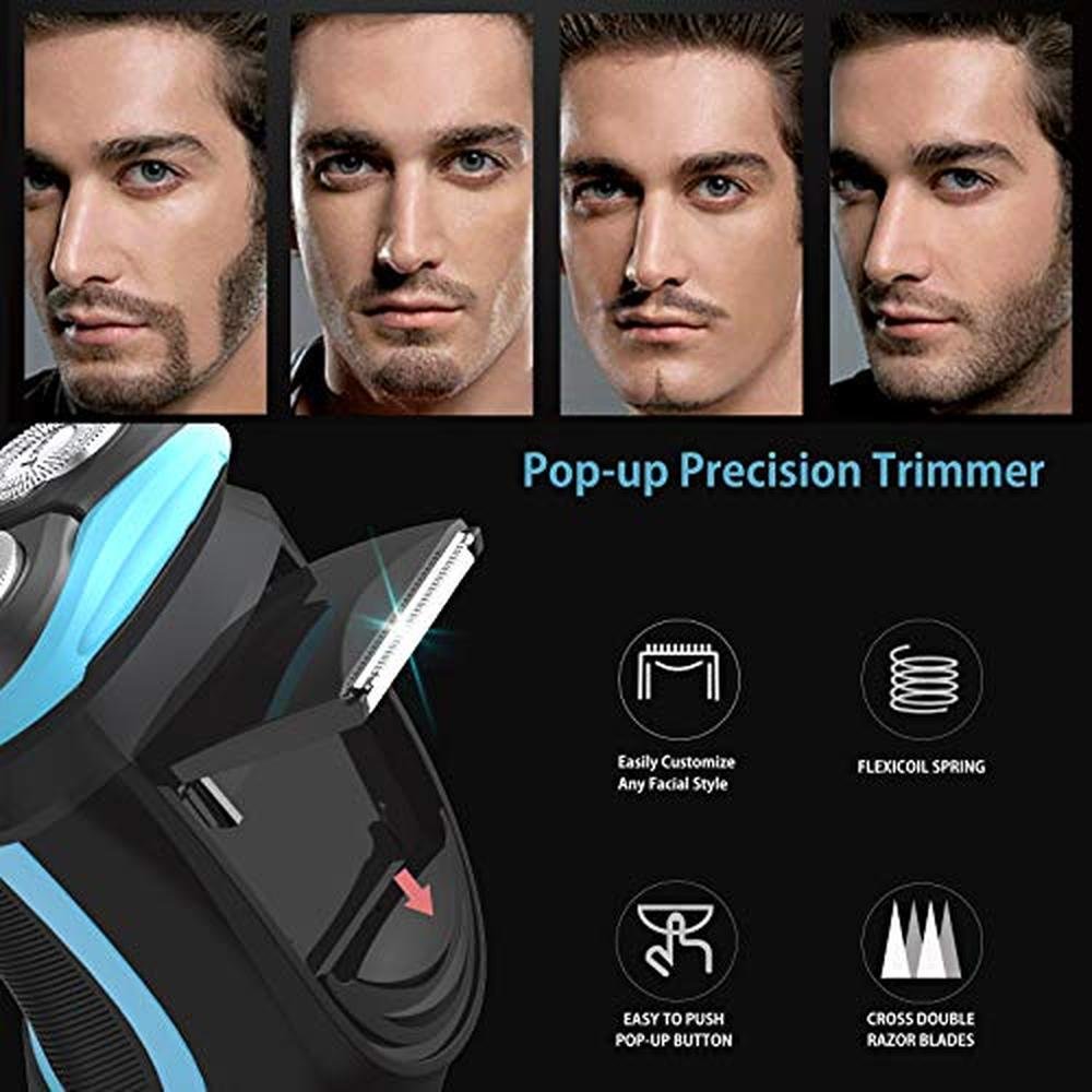 Electric Shaver: MAX-T Cordless Electric Razor for Men with – Close-up Detail