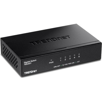 TRENDnet Gigabit Desktop Switch – Front View