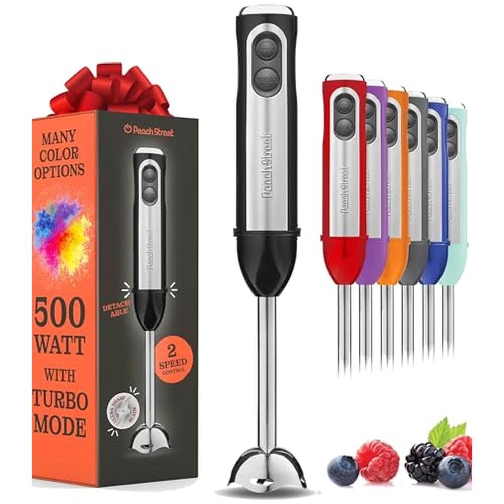 Powerful Immersion Blender: Electric Hand Blender 500 Watt – Front View