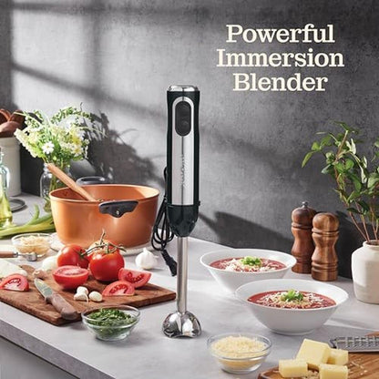 Powerful Immersion Blender: Electric Hand Blender 500 Watt – Side View