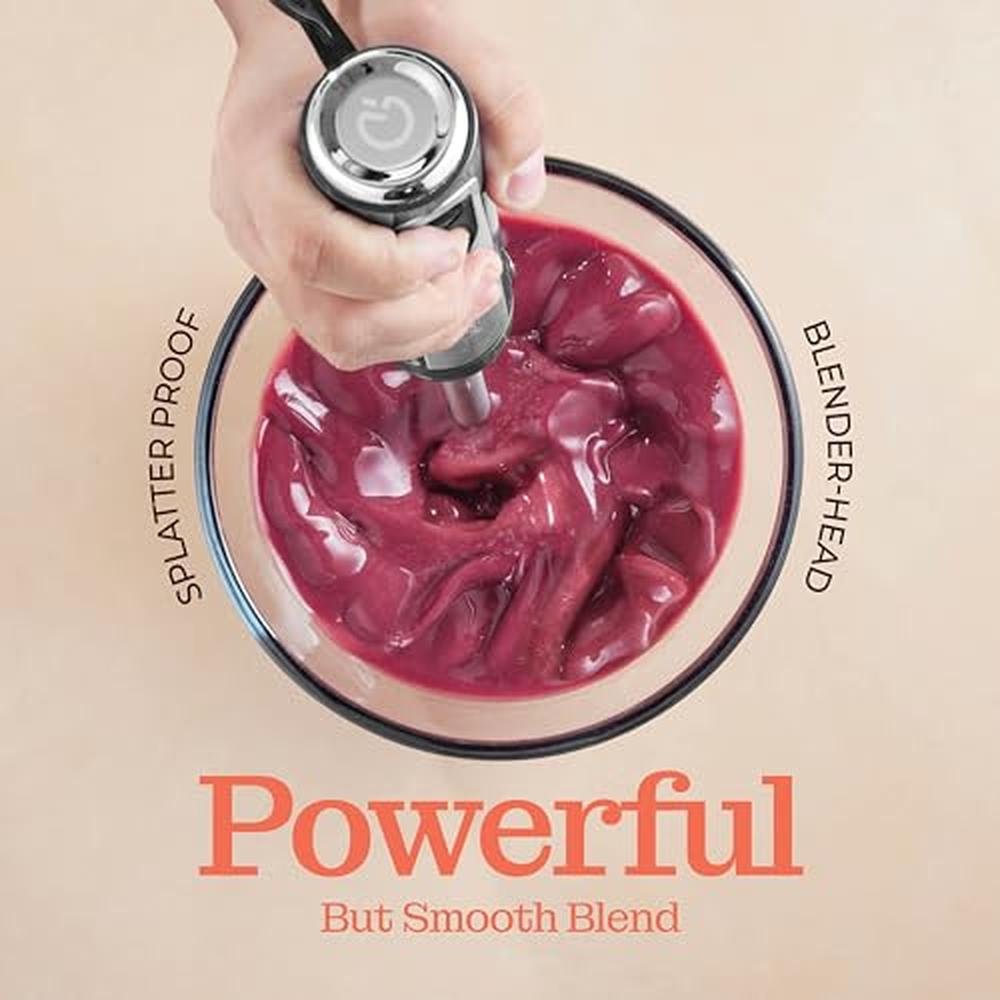 Powerful Immersion Blender: Electric Hand Blender 500 Watt – In Use