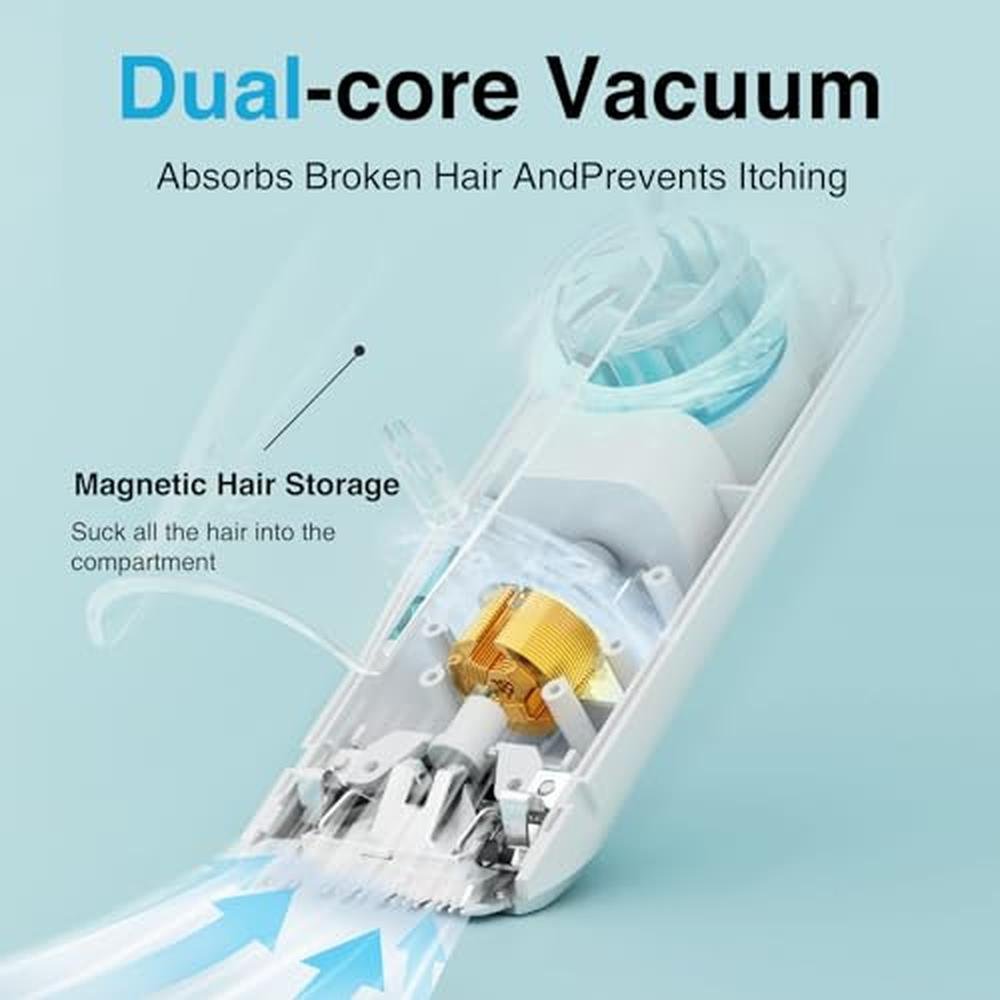 Baby Hair Clippers: LUSN Baby Hair Trimmers with Vacuum – Side View