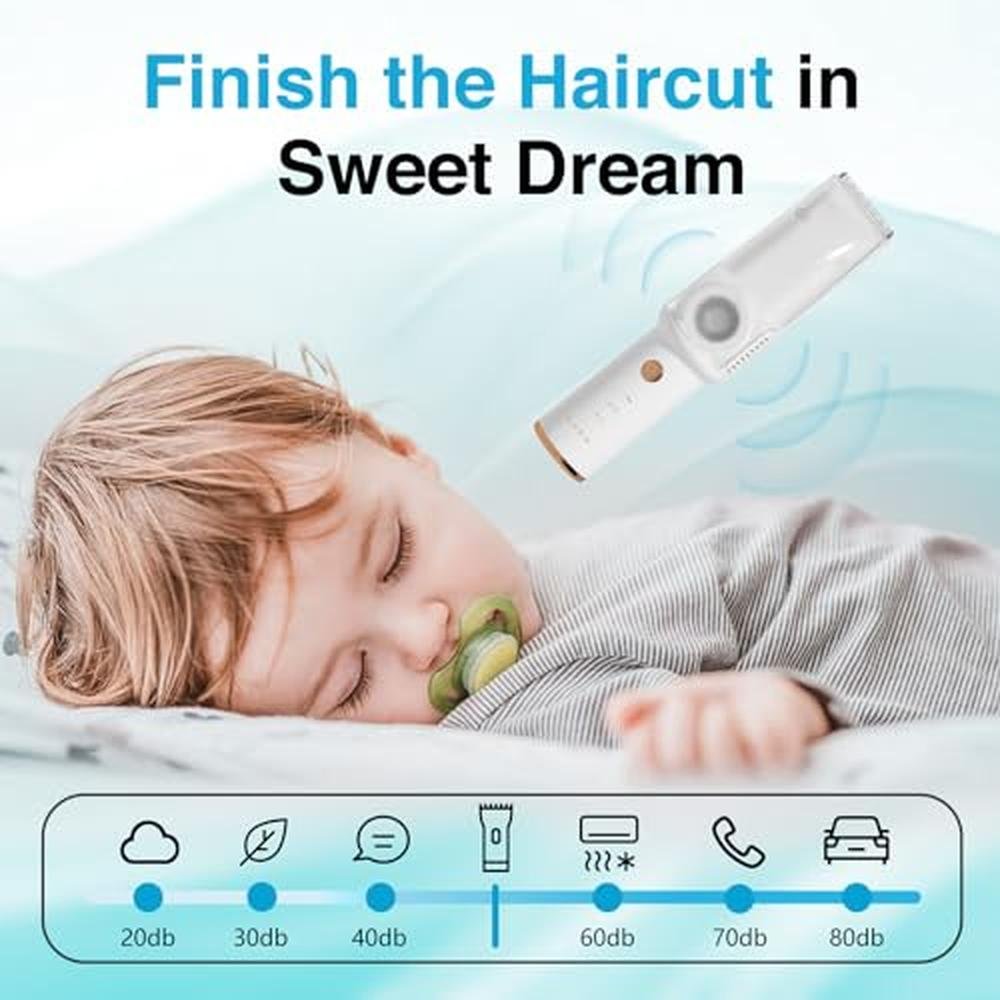 Baby Hair Clippers: LUSN Baby Hair Trimmers with Vacuum – Close-up Detail