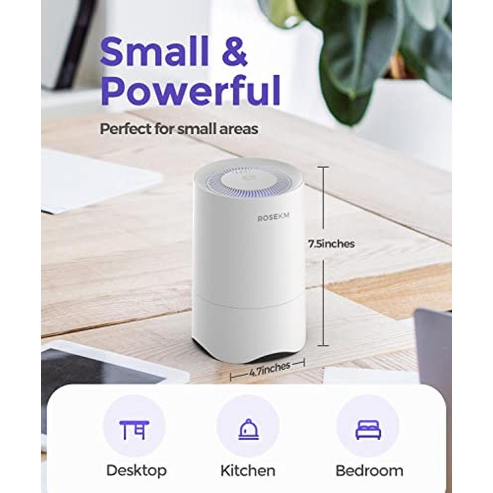 Air Purifier: Rosekm Small HEPA Air Purifier for Home – Close-up Detail