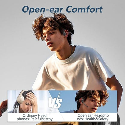 BANIGIPA Open Ear Headphones: Air Conduction Bluetooth – In Use