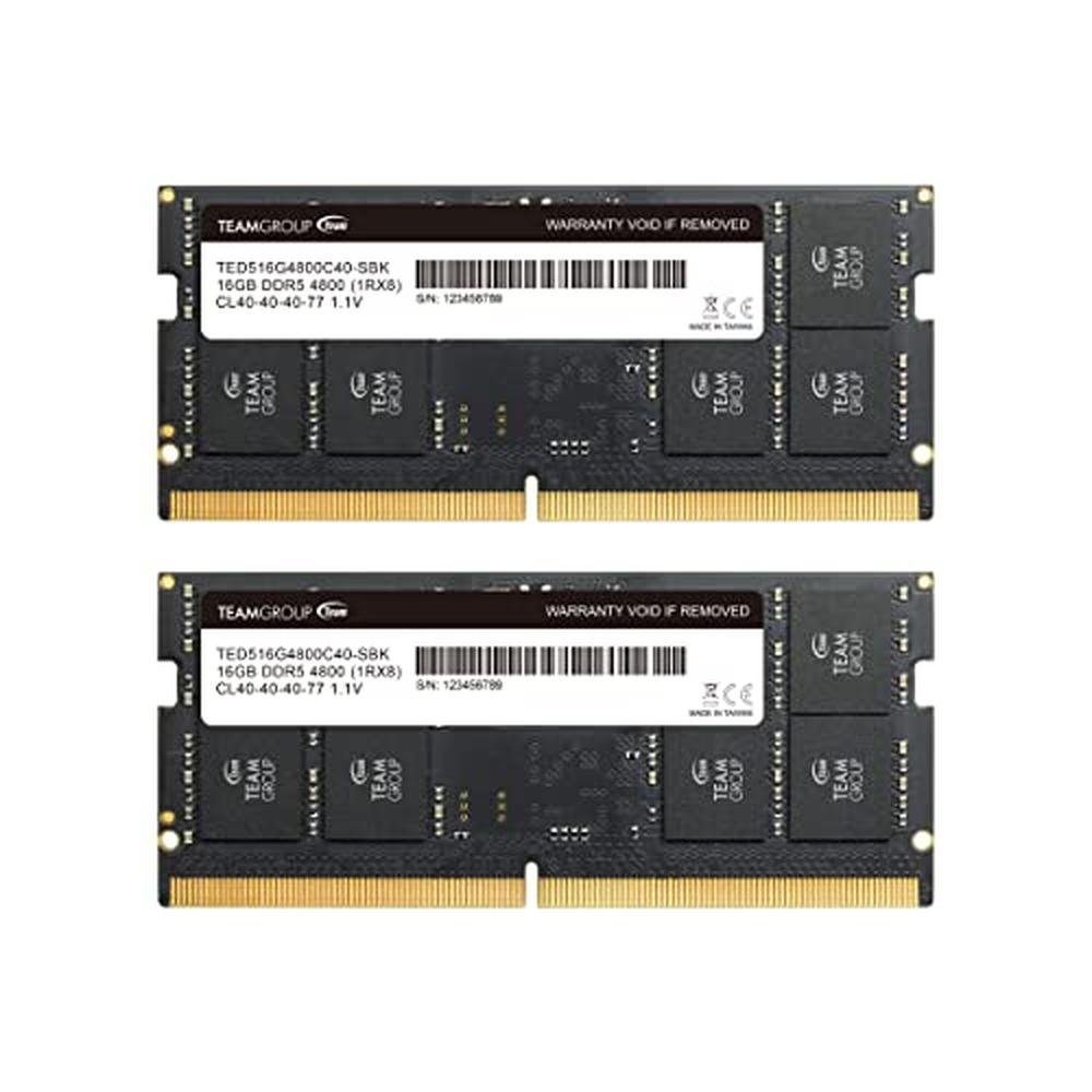 TEAMGROUP Elite SODIMM DDR5 32GB (2x16GB) 4800MHz – Front View