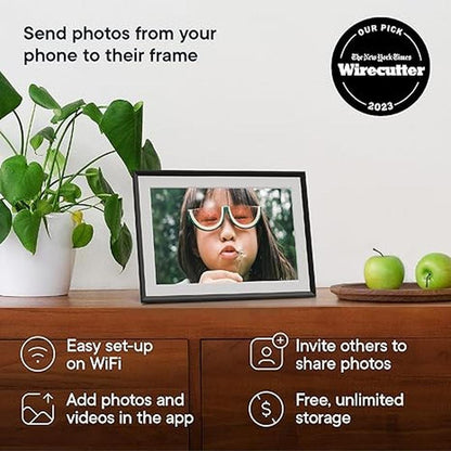 Digital Frame: Aura 10.1 HD Mat Display – Side View