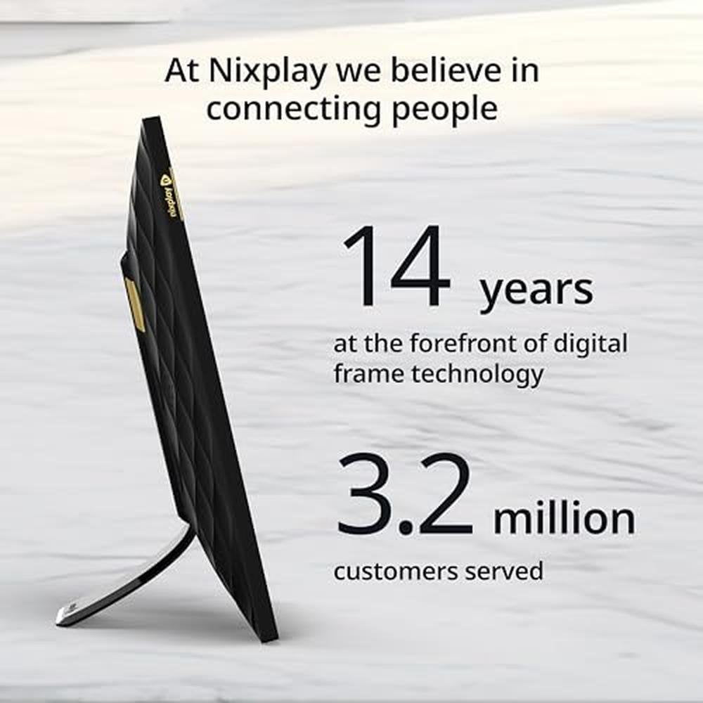 Digital Picture Frame: Nixplay AI-Enhanced 10.1 Inch HD – In Use