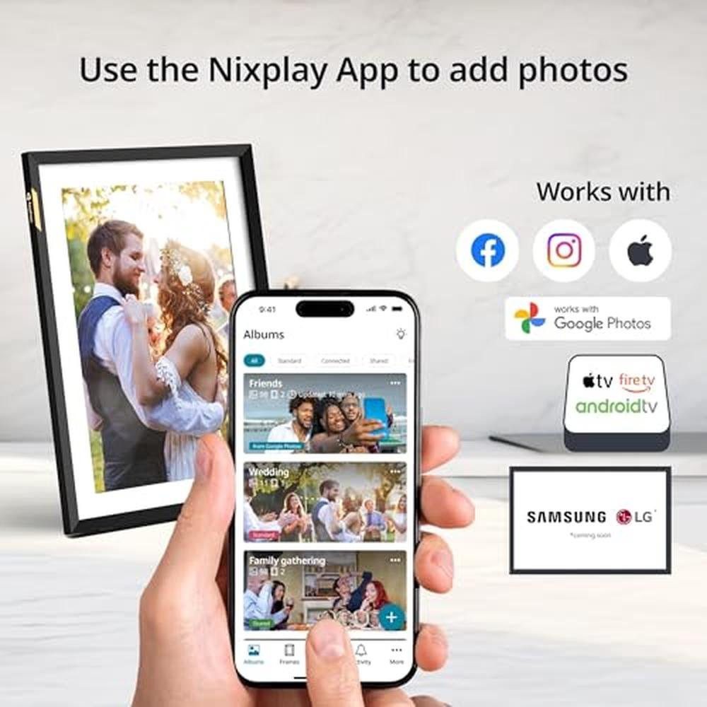 Digital Picture Frame: Nixplay AI-Enhanced 10.1 Inch HD – Packaging