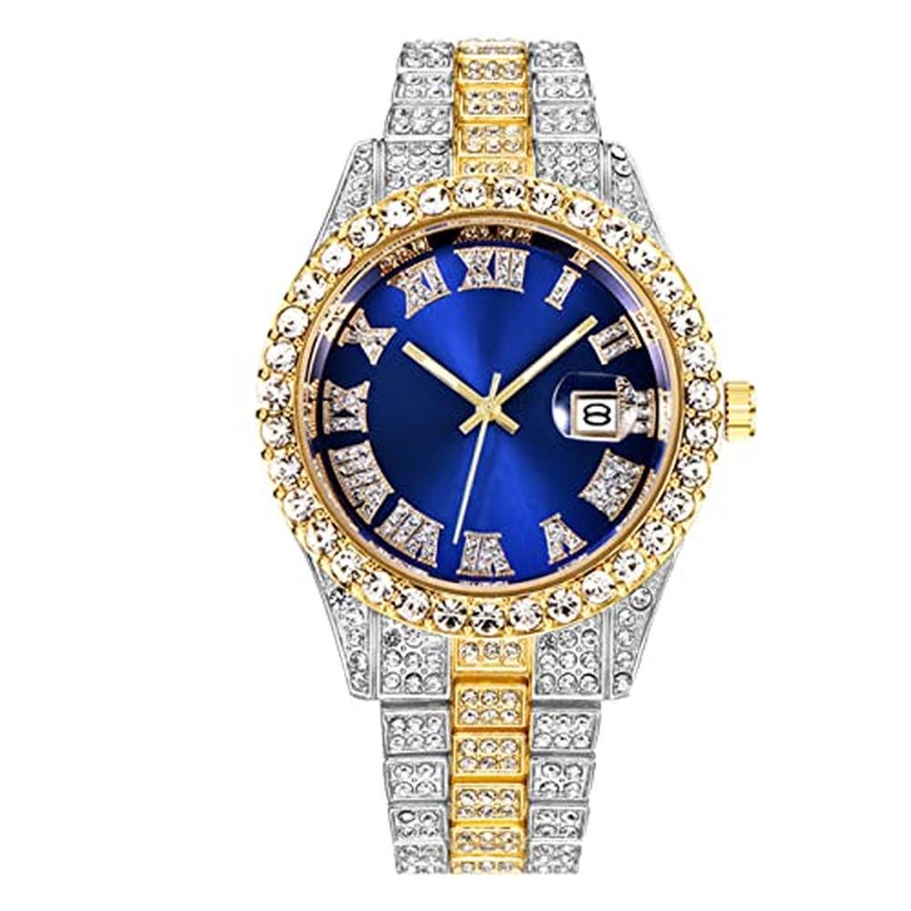 Watch Cdybox: CdyBox Men Hip Hop Watch with Roman Scale – Front View