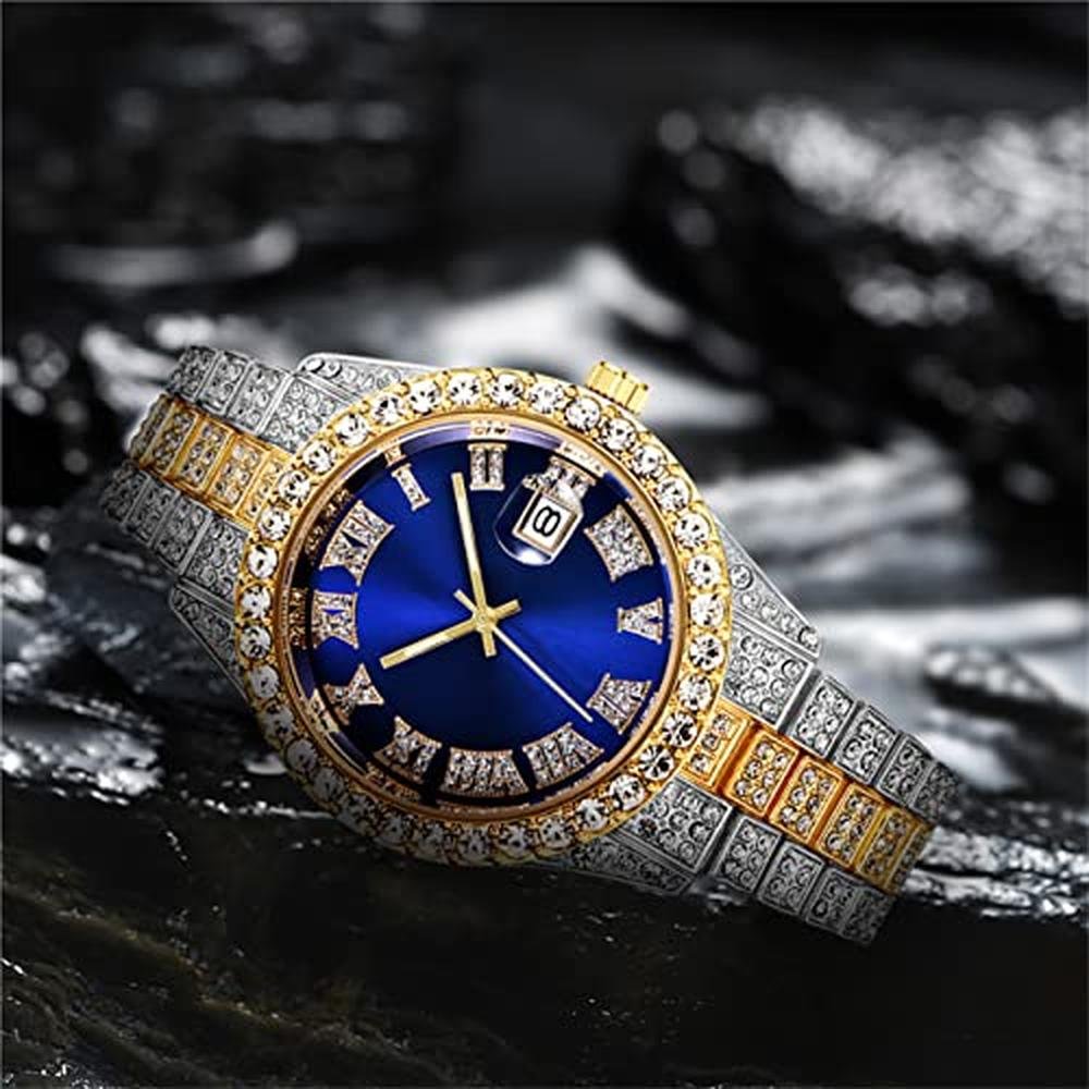 Watch Cdybox: CdyBox Men Hip Hop Watch with Roman Scale – Close-up Detail