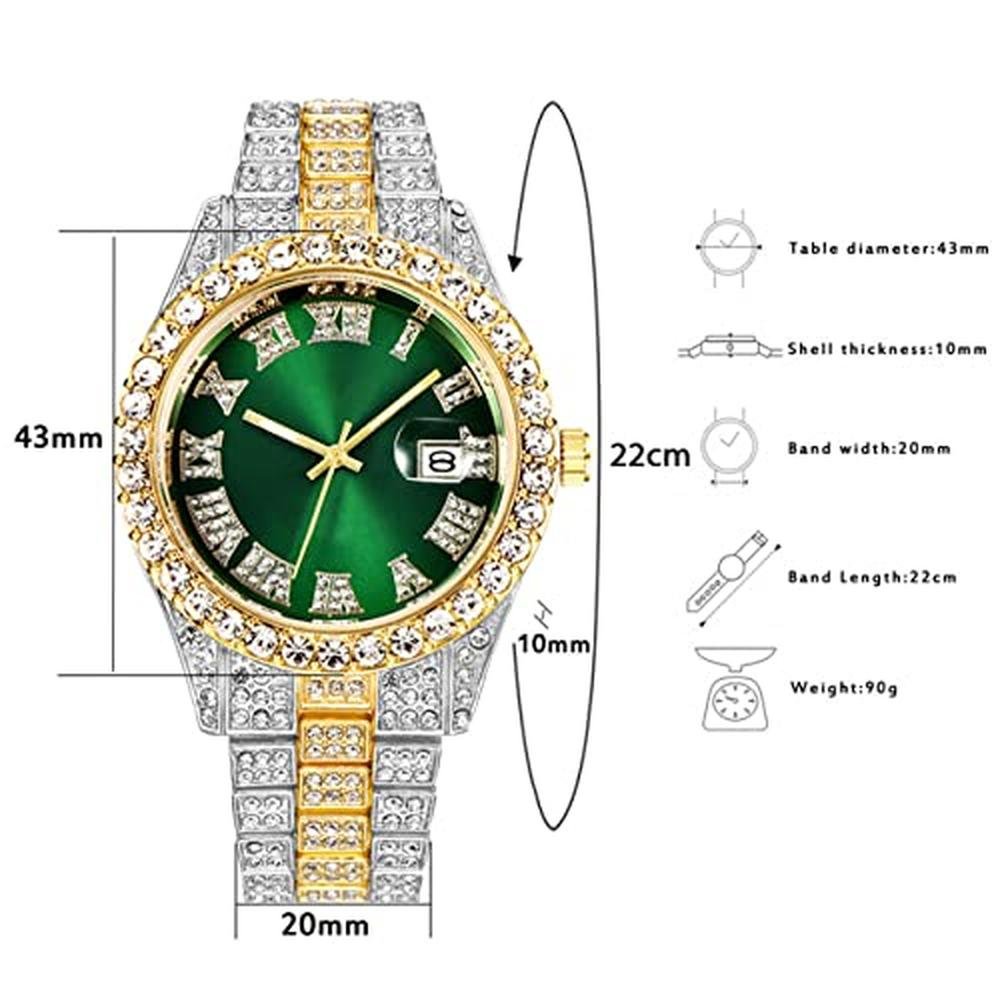 Watch Cdybox: CdyBox Men Hip Hop Watch with Roman Scale – In Use