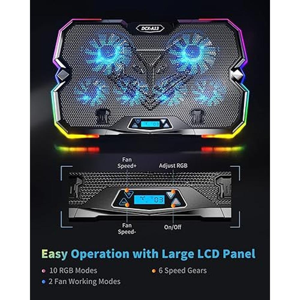 Laptop Keibn: KeiBn Upgrade Laptop Cooling Pad A13 RGB – In Use