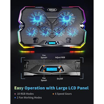 Laptop Keibn: KeiBn Upgrade Laptop Cooling Pad A13 RGB – In Use