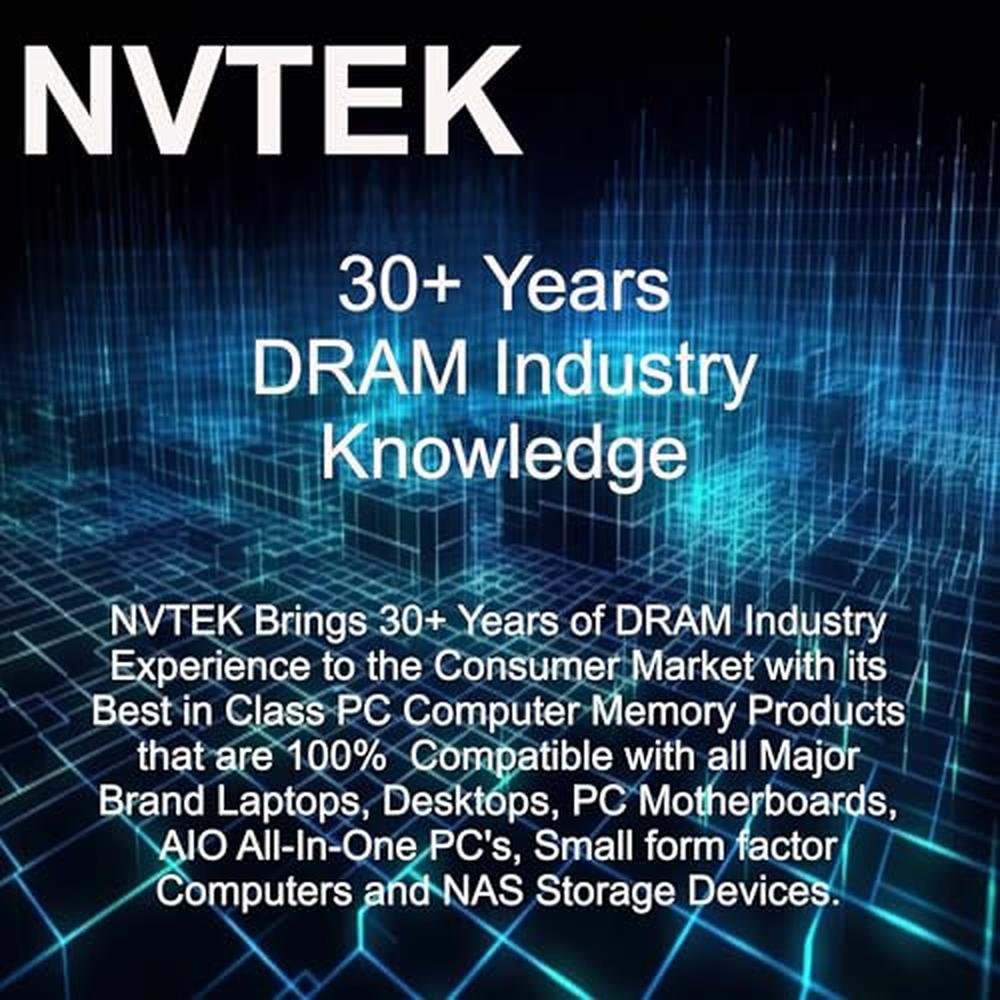 NVTEK 16GB: NVTEK DDR4 2133MHz PC4-17000 UDIMM – Packaging