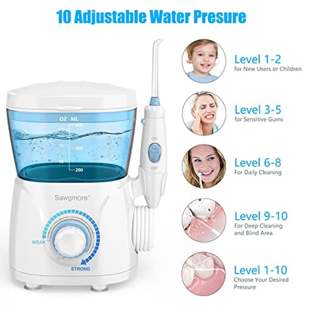 Teeth Sawgmore: Sawgmore FC166 Water Flosser for Teeth – Packaging