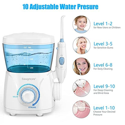 Teeth Sawgmore: Sawgmore FC166 Water Flosser for Teeth – Packaging