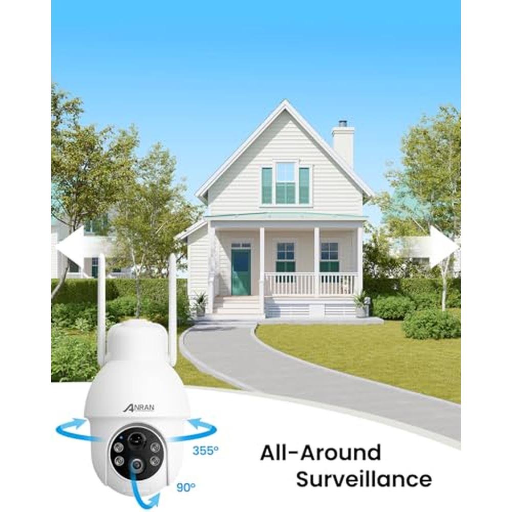 Anran Solar Security Camera System – Side View