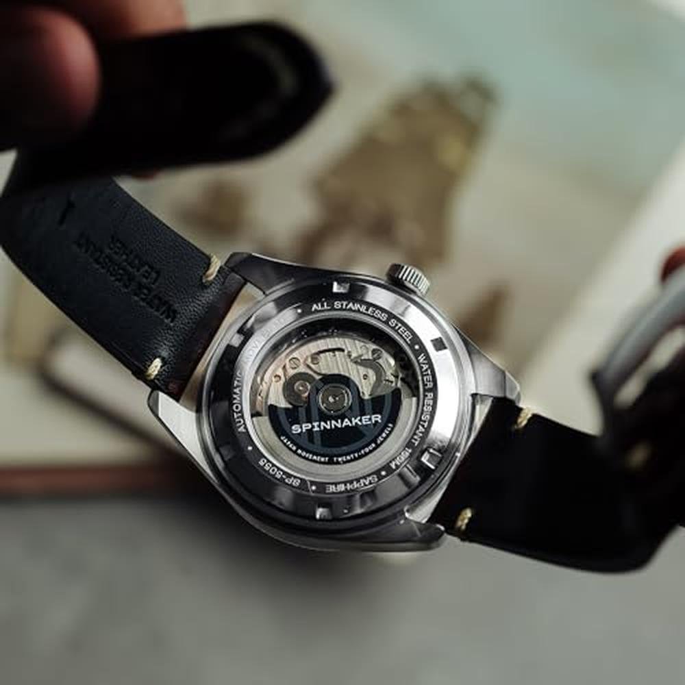 Lagoon Green Elegance: Spinnaker Men's 43mm Fleuss – Packaging