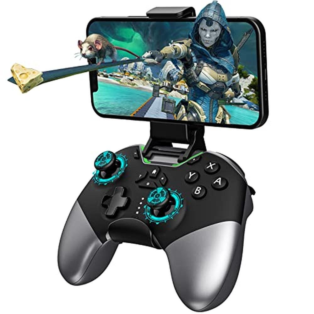 Premium Bluetooth Controller: Advanced 6-Axis Gyro – Front View