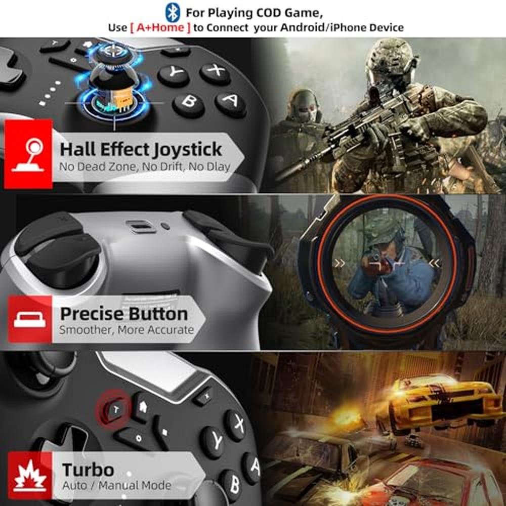 Premium Bluetooth Controller: Advanced 6-Axis Gyro – In Use