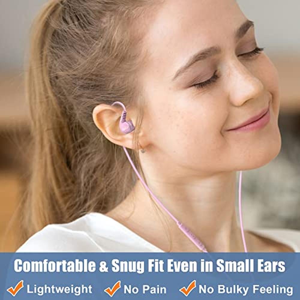 Ear Joysico: Joysico Sport Headphones Wired Over-Ear In-Ear – Side View