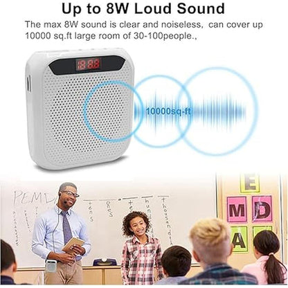 Portable Voice Amplifier for Teachers – Side View