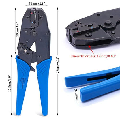 Ratchet Crimp: Twidec Ratchet Crimp Pliers HS-07FL – Side View