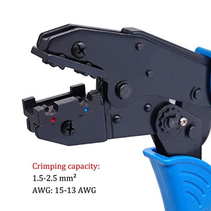 Ratchet Crimp: Twidec Ratchet Crimp Pliers HS-07FL – Close-up Detail