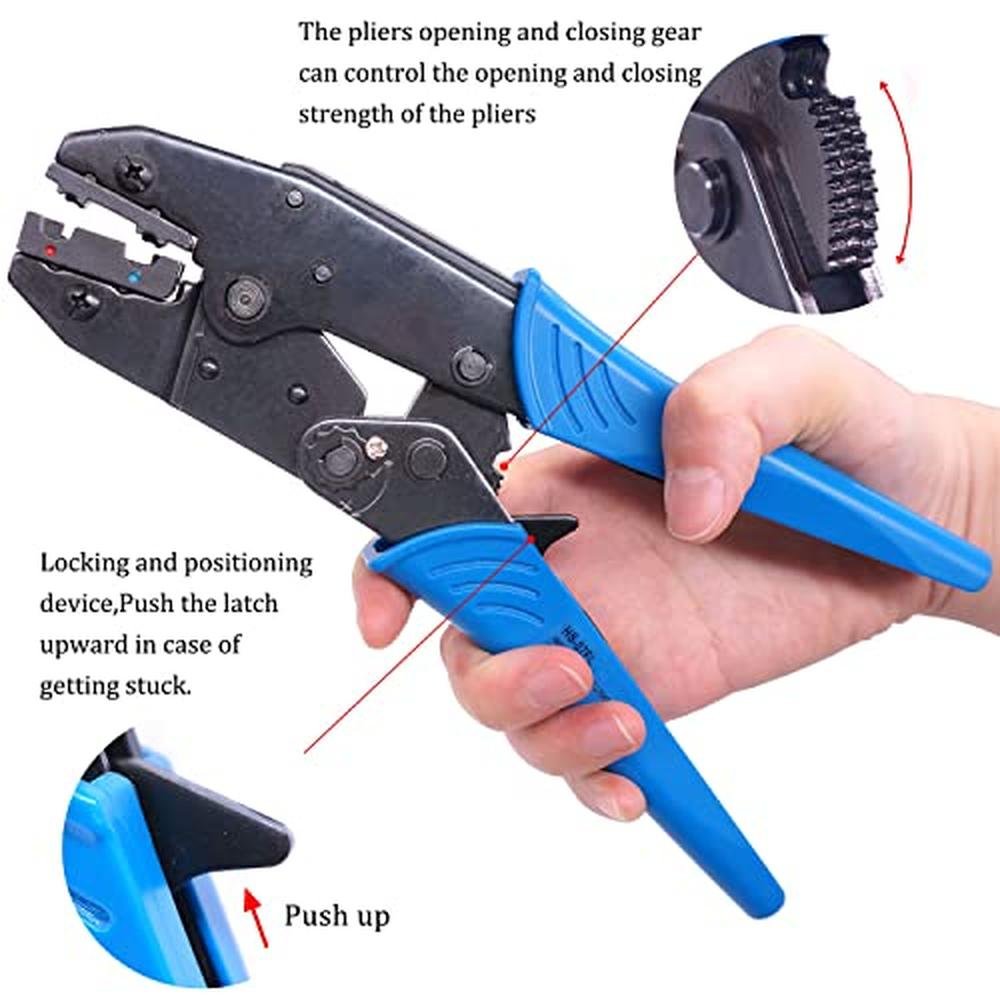 Ratchet Crimp: Twidec Ratchet Crimp Pliers HS-07FL – In Use