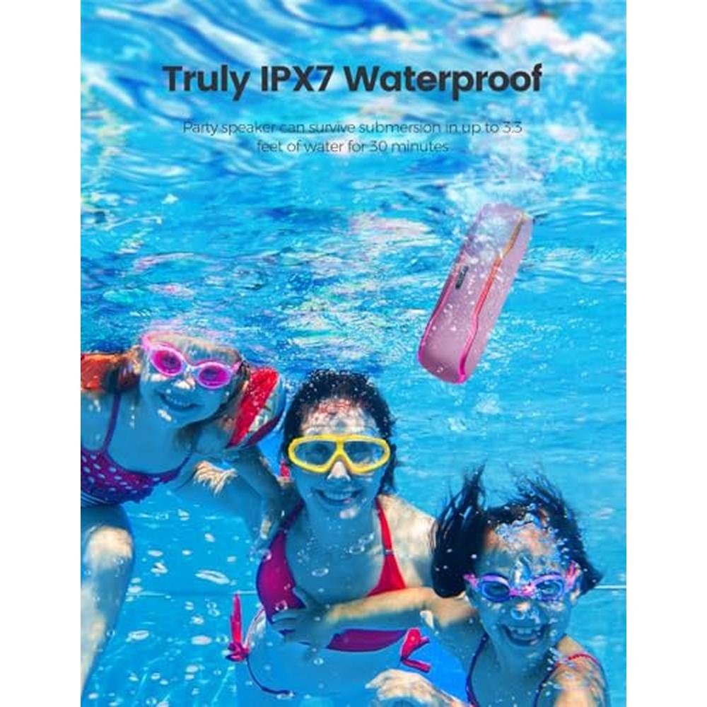ERKEISEHN Bluetooth Speaker: IPX7 Waterproof Wireless – Close-up Detail