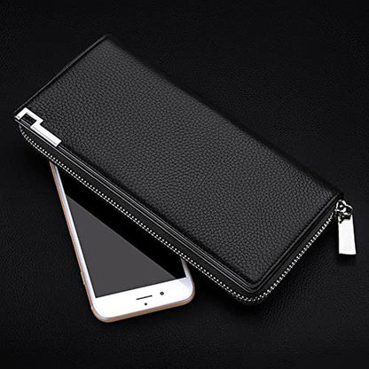 Wallet Vannanba: VANNANBA Long Wallet Genuine Leather – Close-up Detail