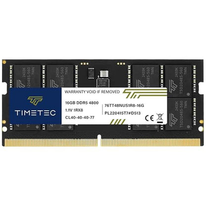 16GB Timetec: Timetec DDR5 4800MHz PC5-38400 Unbuffered – Front View