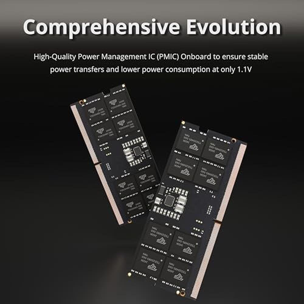 32GB Timetec: Timetec DDR5 4800MHz SODIMM Laptop Memory – Close-up Detail