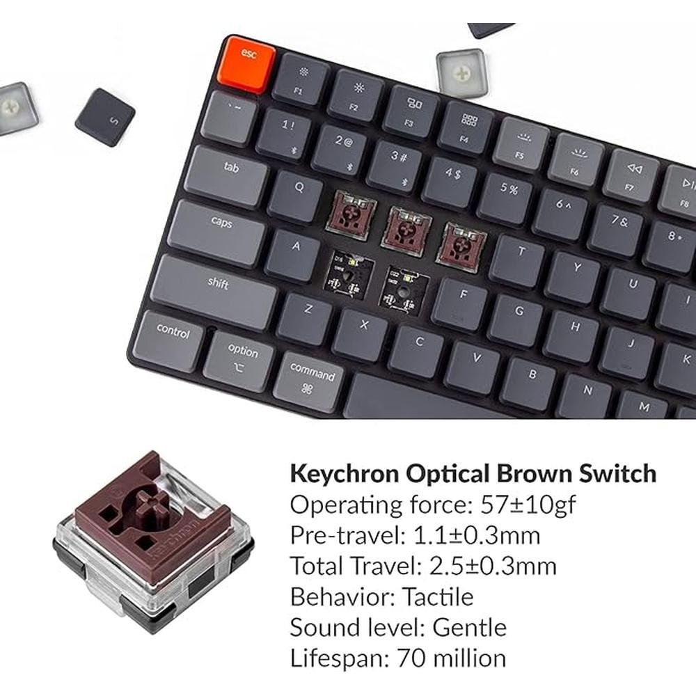 Keychron Version 2: Keychron K3 75% Layout 84 Keys Ultra – In Use