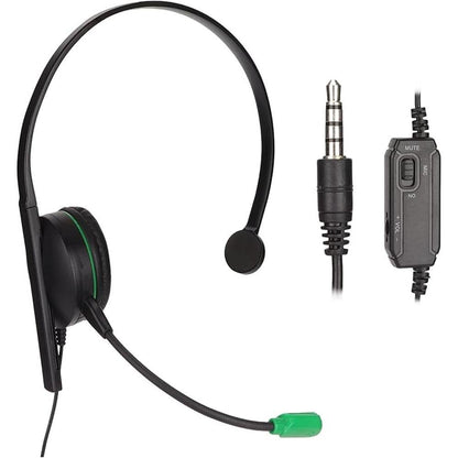 Wired Headset: 3.5mm Single Ear Headphone Gaming Headset – Front View
