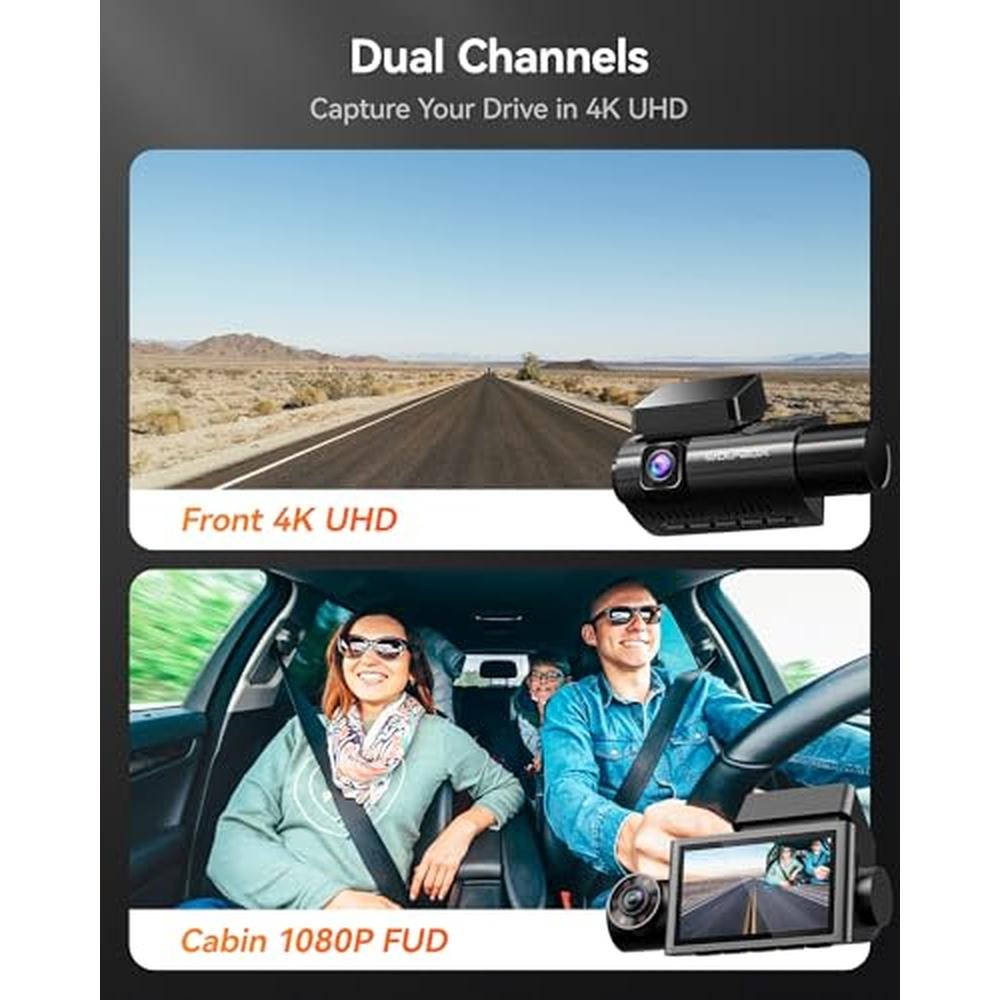 Dash Camera: WOLFBOX i07 3 Channel 4K Dash Cam Front and – Close-up Detail