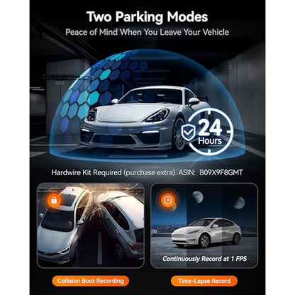 Dash Camera: WOLFBOX i07 3 Channel 4K Dash Cam Front and – Packaging