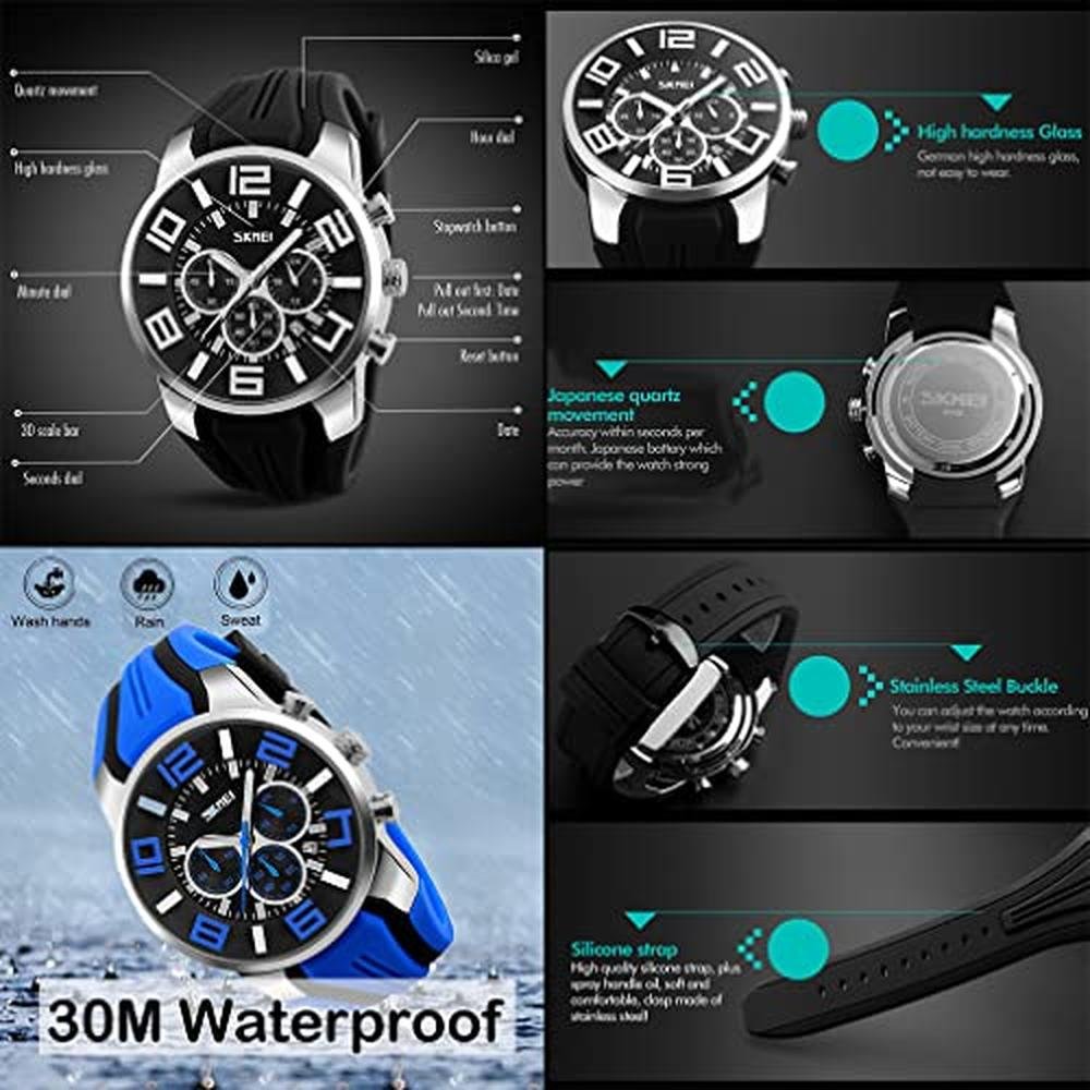 SKMEI Men's Watches: SKMEI G9128 Silicone Band Young – In Use