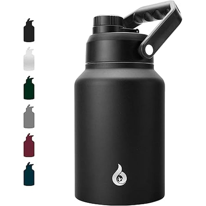 Water Bottle: BJPKPK 64 oz Insulated Water Bottle – Front View