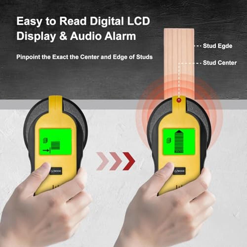 Stud Finder: TH360 5-in-1 Wall Scanner Detector for Wood – Close-up Detail