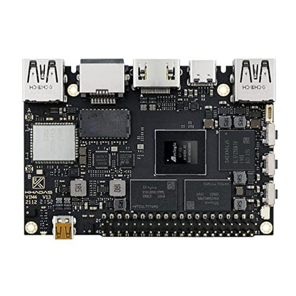 Khadas VIM4: Amlogic A311D2 Single Board Computer – Front View