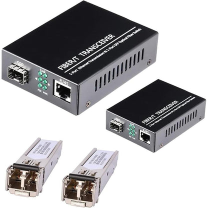 A Pair of Fiber Transceiver: 1.25G/s Bidi Gigabit – Front View